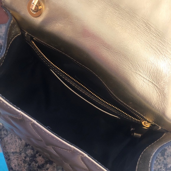 Moschino Dollar Studs Laminated Shoulder Bag - Picture 6 of 8